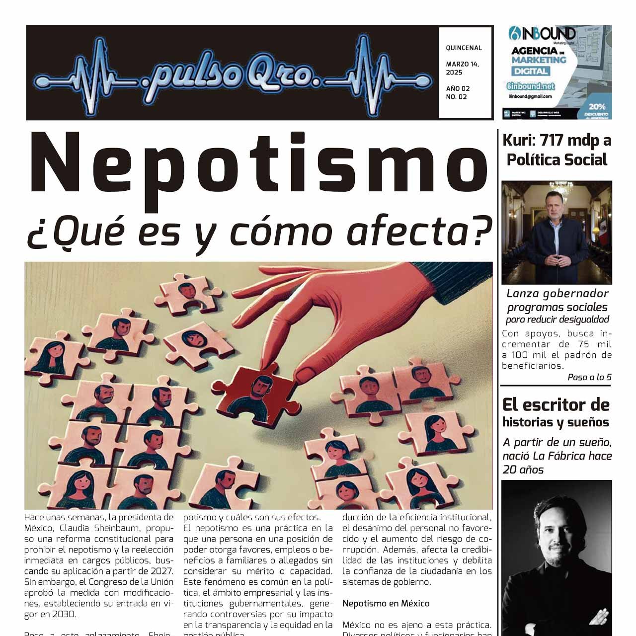 Nepotismo ¿Qué es y cómo afecta? – Marzo 14 2025