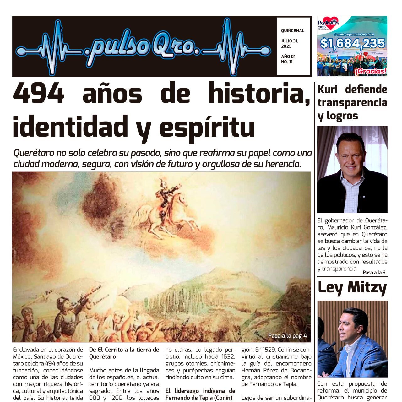 494 años de historia – Julio 31 2025