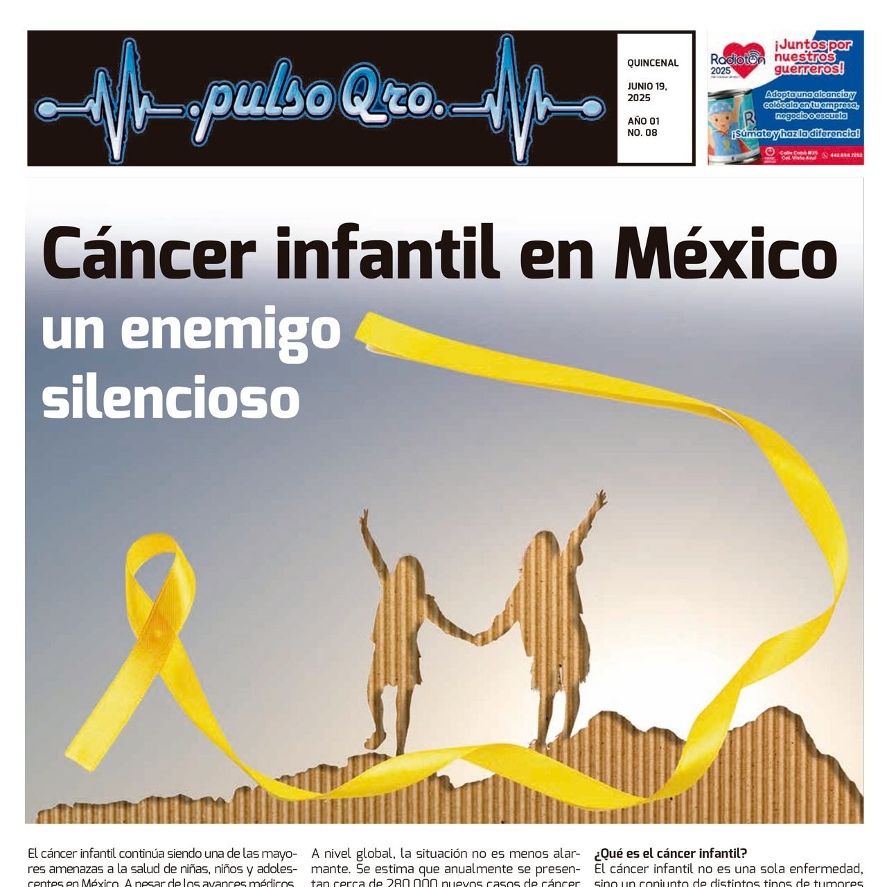 Cáncer infantil en México – Junio 19 2025