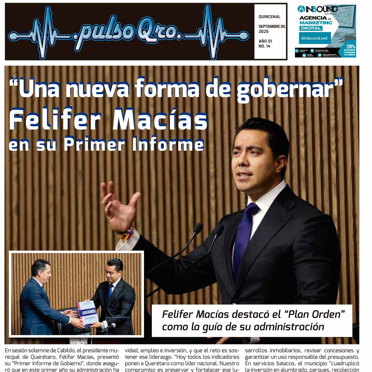 Una nueva forma de gobernar: Felifer – Septiembre 30 2025