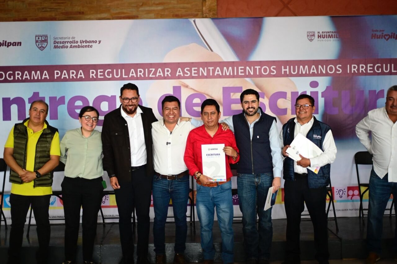 Certeza jurídica de predios en Huimilpan con entrega de escrituras