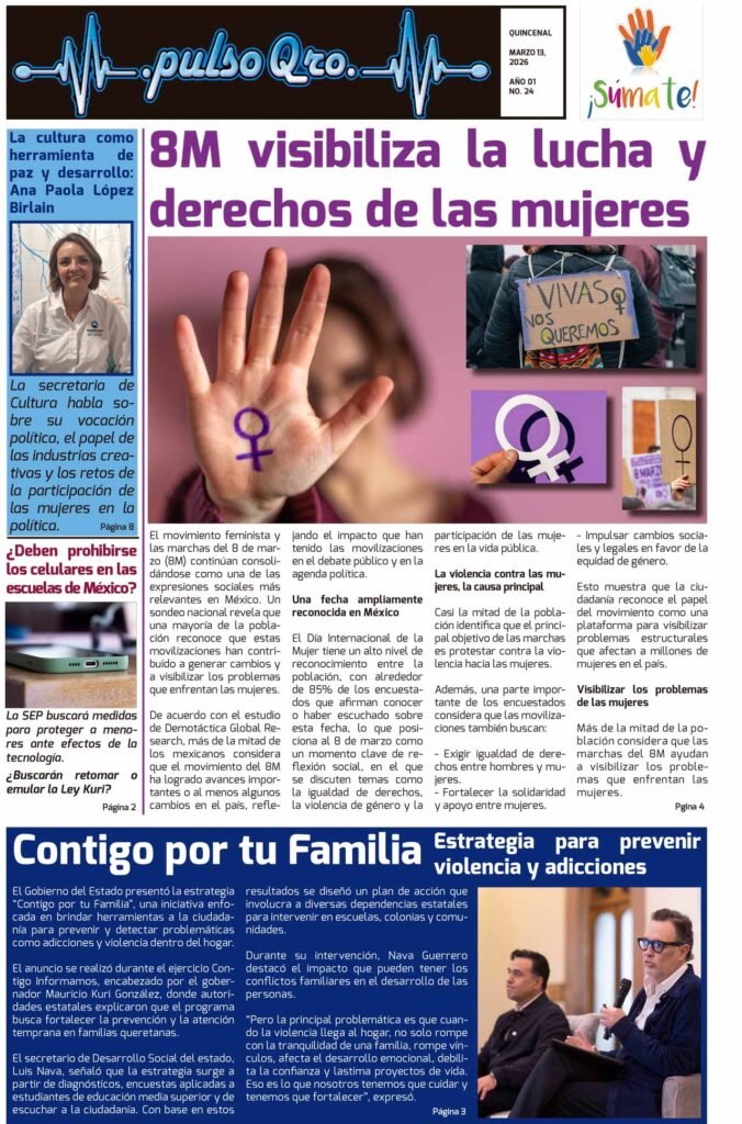 8M visibiliza la lucha y derechos de las mujeres