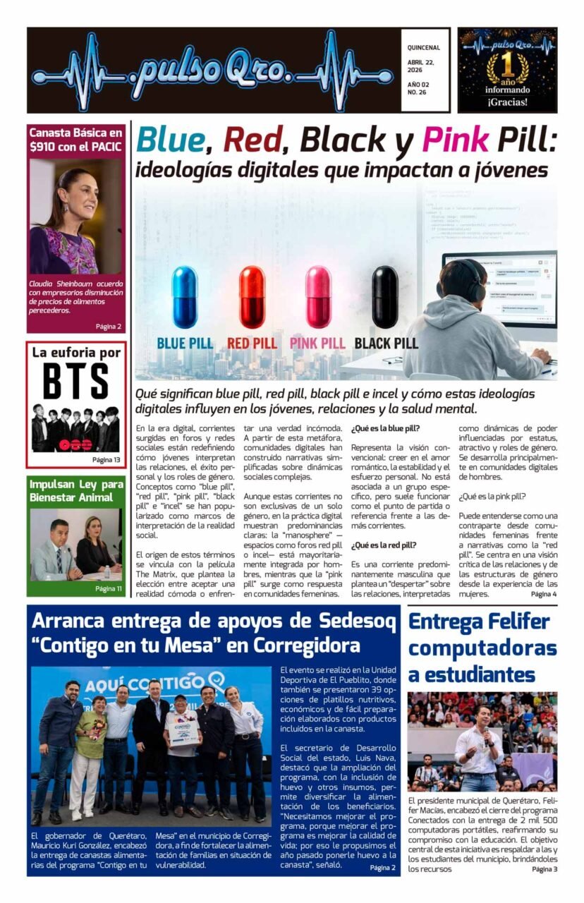 Blue, Red, Black y Pink Pill: ideologías digitales que impactan a jóvenes