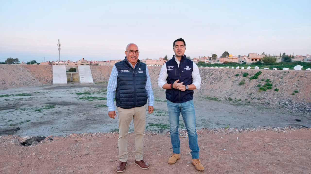 Bordos Cuates reducen riesgo de inundaciones en Querétaro