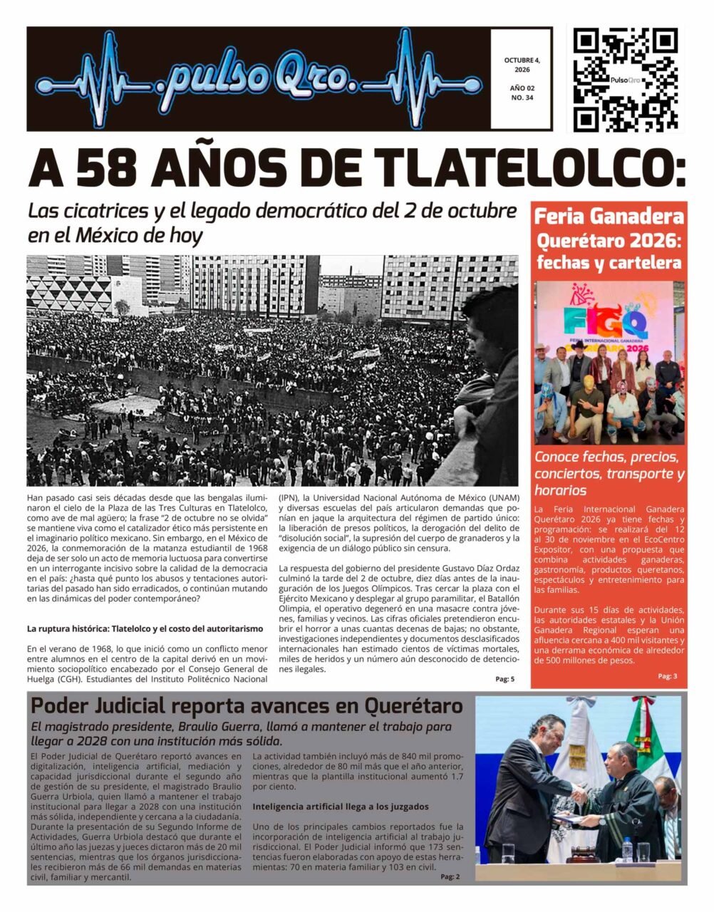 A 58 años de Tlatelolco – PulsoQro 34