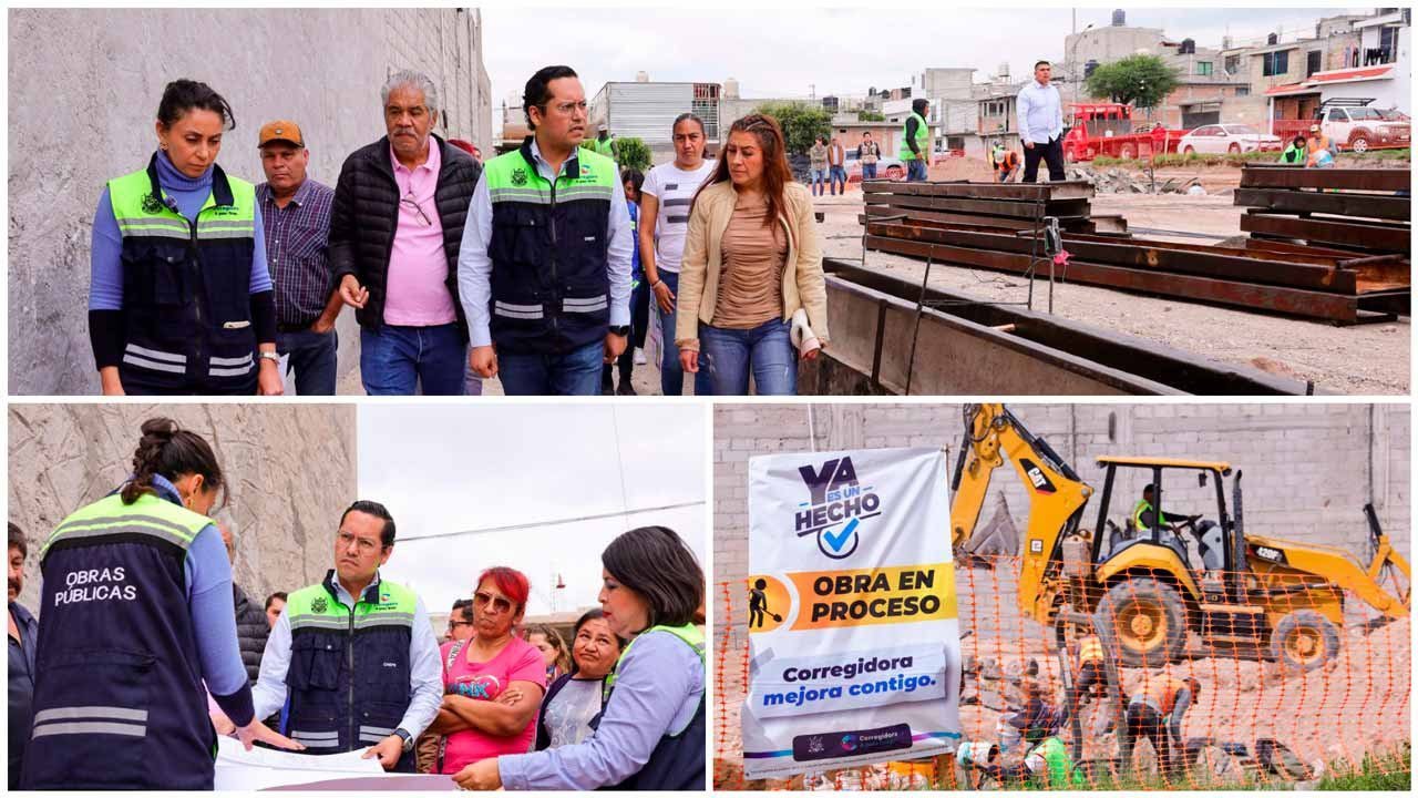 Avanza parque en Corregidora, Chepe Guerrero supervisa obra