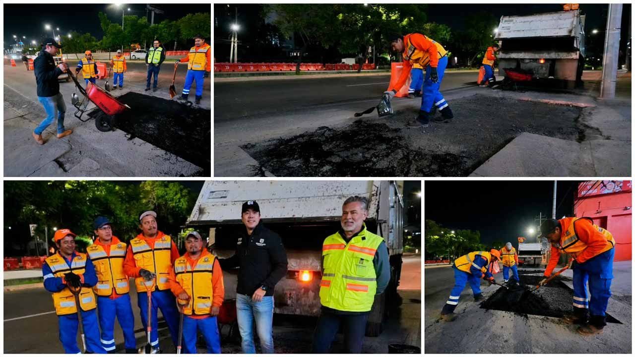 Supervisa Felifer Macías trabajos de mantenimiento vial en municipio de Querétaro